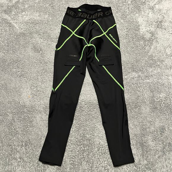 Bauer Core Pants Mens Small 1.0 Pro Senior Hockey Compression Pants Jock Strap - Picture 1 of 10